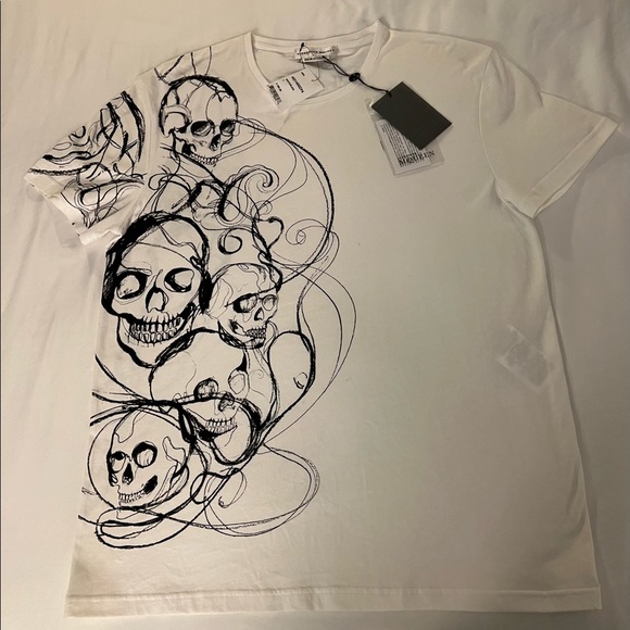 Brand New white/black Alexander McQueen shirt - Picture 3 of 4